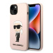 Karl Lagerfeld KLHMP14MSNIKBCP hard silikonové pouzdro iPhone 14 PLUS 6.7" pink Silicone Ikonik 