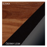 ArtCross Konferenční stolek ALFA Barva: Švestka / černý lesk
