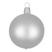 DECOLED Plastové koule, prům. 10 cm, stříbrné, 6 × matná