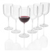 ERNESTO® Sada sklenic, 6dílná (transparentní, sklenice na víno)
