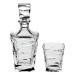 Crystal Bohemia Whisky set Zig Zag (1 karafa+ 6 sklenic)