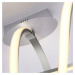 LEUCHTEN DIREKT is JUST LIGHT LED stropní svítidlo, bílé, stmívatelné, IP20, do interiéru krokov