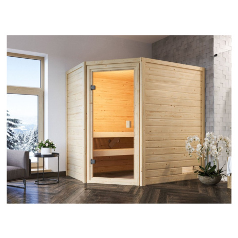 Interiérová finská sauna 195 x 145 cm Dekorhome,Interiérová finská sauna 195 x 145 cm Dekorhome Lanitplast
