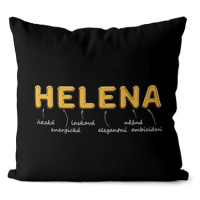 Impar polštář zlatý žen. jméno Helena