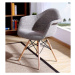 Pohodlná interiérová židle do jídelny šedé barvy