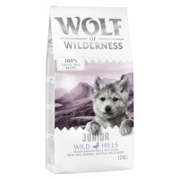 Wolf of Wilderness granule, 12 kg za skvělou cenu - Junior - Wild Hills - kachna