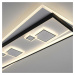 PAUL NEUHAUS LED stropní svítidlo hranaté černá/bílá, přepínatelné teple bílé světlo 3000K PN 63
