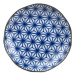 Made In Japan Mělký talíř Starburst Indigo Ikat 23 cm