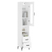 vidaXL Skříň highboard bílá 34,5 x 34 x 180 cm kompozitní dřevo