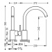 Tres MAX-TRES 162442 Jednopáková dřezová kuchyňská baterie - lesklý chrom