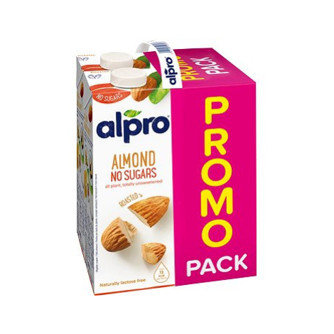 Alpro mandlový nápoj neslazený 4x1l