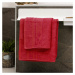 4Home Sada Bamboo Premium osuška a ručník červená, 70 x 140 cm, 50 x 100 cm