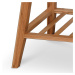 Botníková lavice HERMES bambus/šedá, šířka 60 cm