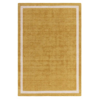 Okrově žlutý ručně tkaný vlněný koberec 68x240 cm Albi – Asiatic Carpets