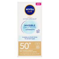 Nivea Sun Invisible Daily Fluid Lehký pleťový krém na opalování OF 50+ 40ml