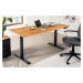 LuxD Výškově nastavitelný psací stůl Jayden 160 cm imitace dub