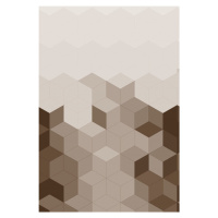Kusový koberec 110x160 brian - béžová/hnědá