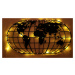 Wallity Nástěnná dekorace World Map Globe Led černá