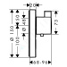 Hansgrohe 15742000 - Termostatická baterie HighFlow pod omítku, chrom