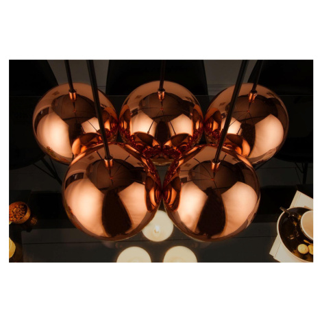 LuxD 21326 Designová závěsná lampa Briella, zlato-růžová závěsné svítidlo