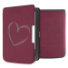 KW Mobile - Brushed Heart - KW5574701 - Pouzdro pro Pocketbook 614/615/624/625/626 - tmavě červe