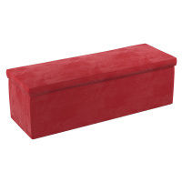 Dekoria Čalouněná skříň, sytá červená, 90 x 40 x 40 cm, Velvet, 704-15
