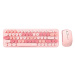 MOFII Sada bezdrátové klávesnice a myši MOFII Bean 2.4G (růžová)