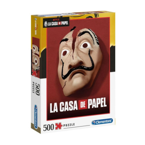 Clementoni 35085 - Puzzle 500 Netflix: Papírový dům - Maska