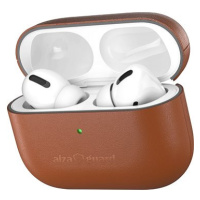 AlzaGuard Genuine Leather Case pro AirPods Pro 2022 sedlově hnědé