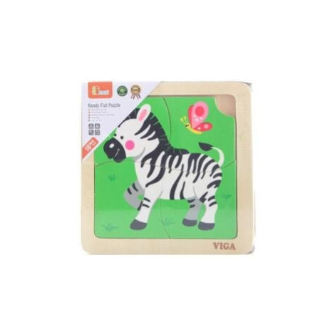 Viga Dřevěné puzzle - zebra