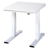 RAU Psací stůl s elektrickým přestavováním výšky, melaminová deska, nosnost 300 kg, š x h 750 x 