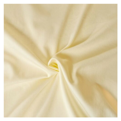 Kvalitex Saténové prostěradlo s gumou smetanová, 90 x 200 cm