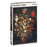 Piatnik Puzzle Brueghel - Květiny v dřevěné váze 1000 dílků