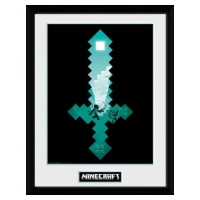 Obraz Minecraft - Diamond Sword, zarámovaný (30x40) - PFC2350