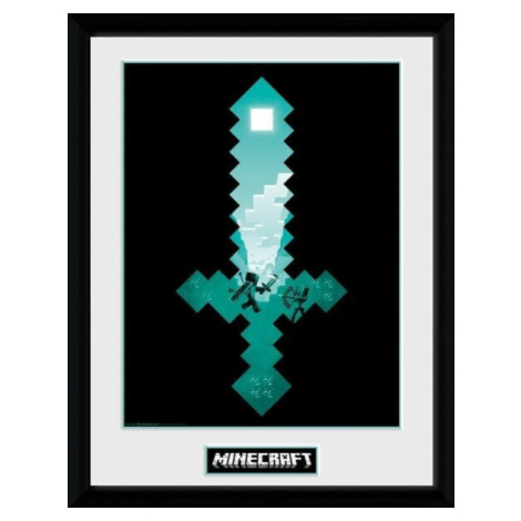 Obraz Minecraft - Diamond Sword, zarámovaný (30x40) - PFC2350 GB Eye