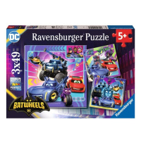 Puzzle Batwheels 3x49 dílků