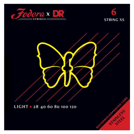 DR Strings Fodera Nickel 6 Light XS 28120