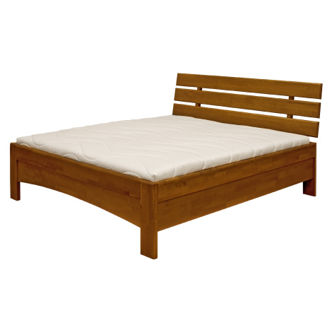 Postel Purtex Ava Rozměr: 200x200 cm, Materiál: Buk, Moření: Šedá