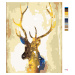 Malování podle čísel - ZLATÝ JELEN Rozměr: 80x100 cm, Rámování: vypnuté plátno na rám