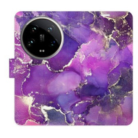 iSaprio Flip pouzdro Purple Marble pro Xiaomi 14 Ultra