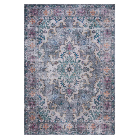 Modro-šedý pratelný koberec 170x120 cm FOLD Millie - Flair Rugs