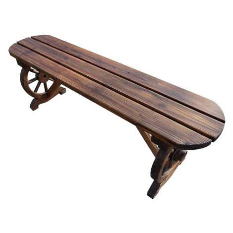 Dřevěná lavička 120x28x41 BAUMAX