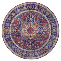 Nouristan - Hanse Home koberce Kusový koberec Asmar 104000 Plum/Red kruh - 160x160 (průměr) kruh
