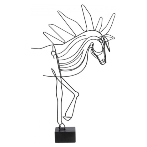 KARE Design Soška Kůň z drátu 51cm