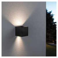 Paulmann Venkovní nástěnné svítidlo Paulmann Cybo LED, RGBW, 10x10cm, antracitová