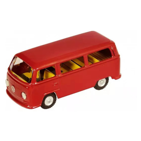Auto VW mikrobus T2 červený kov 12cm v krabičce Kovap