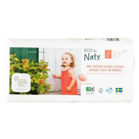 ECO BY NATY Pleny jednorázové 4+ (9-20 kg) 42 ks - ECONOMY PACK Naty Nature Babycare