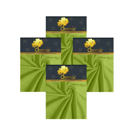 Chanar Prostěradlo Jersey Standard 90 × 200 cm, 4 ks, zelené