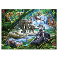 Ravensburger Puzzle 129706 Rodina z džungle 100 dílků