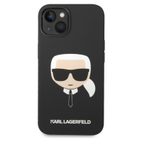 Karl Lagerfeld Liquid Silicone Karl Head kryt iPhone 14 Plus černý